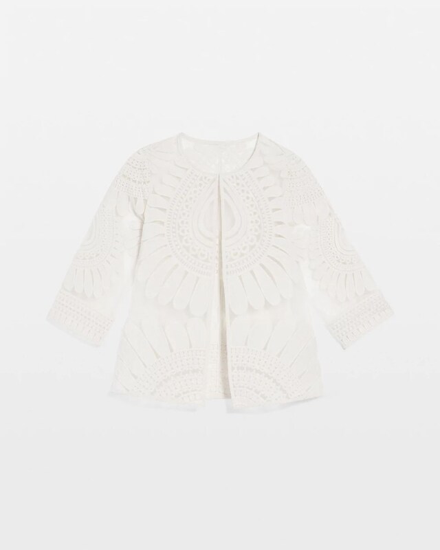 Travelers Collection Embroidered 3/4 Sleeve Jacket - image 5